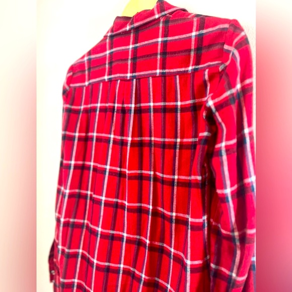 FRENCH CONNECTION Flannel Shirt Dress Button Down | Size 6 Small Cowboy Western - Picture 5 of 5